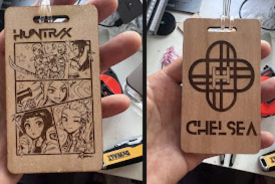 Custom Take-Home Gifts - Wood Bookmarks and Keychains